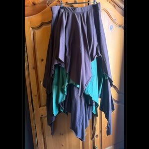 Boho forest fairy handkerchief skirt